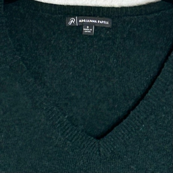Adrianna Papell V-Neck Hunter Green Long Sweater in S - Picture 7 of 8